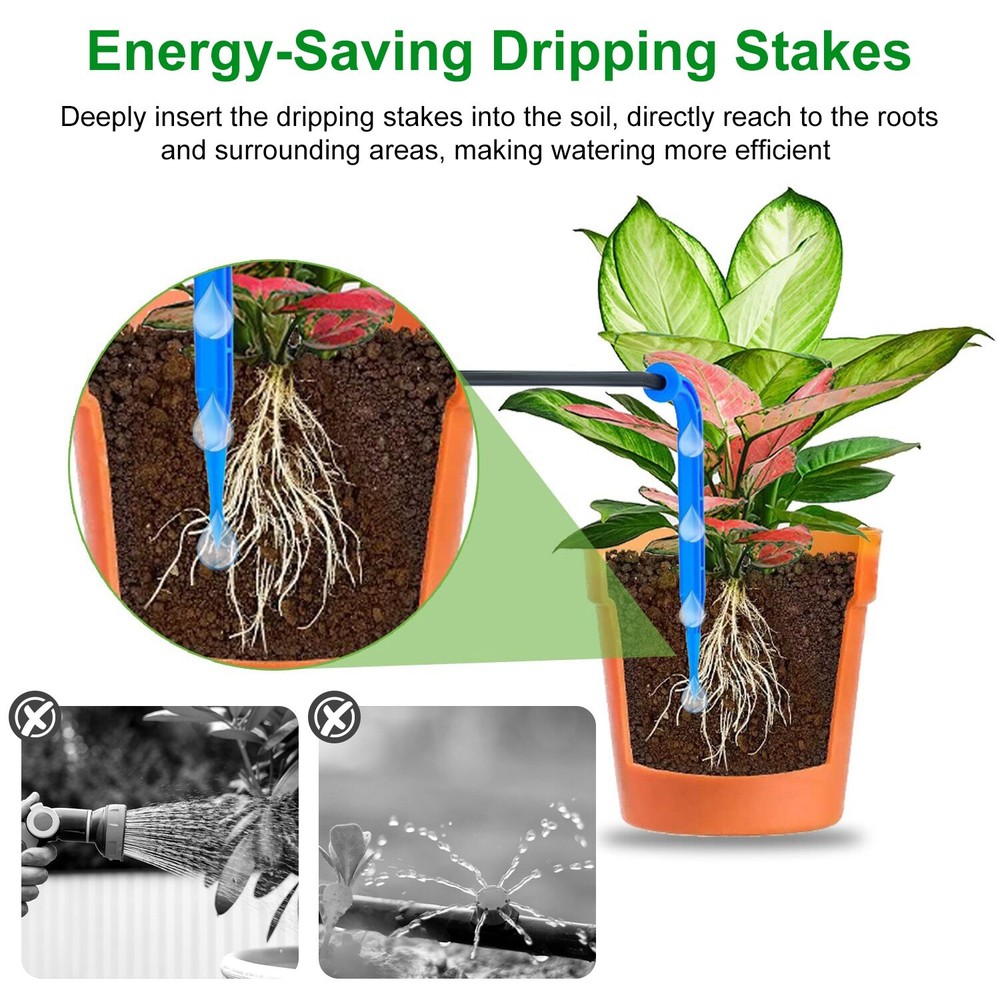 Automatic Drip Irrigation Kit, Houseplants DIY Micro Self Watering System 60 day