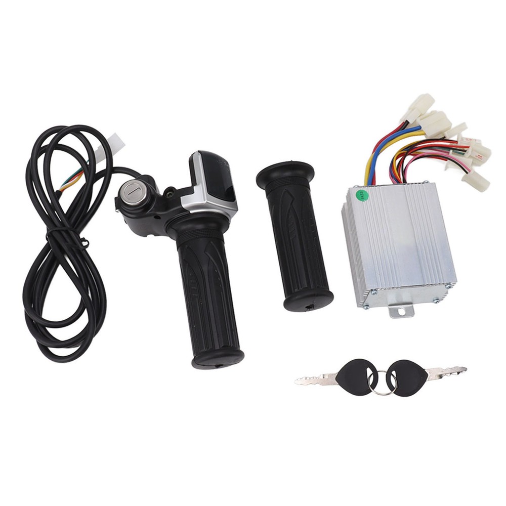 Motor Brushed Speed Controller With Lock Throttle Twist Grip Power Display JUMM