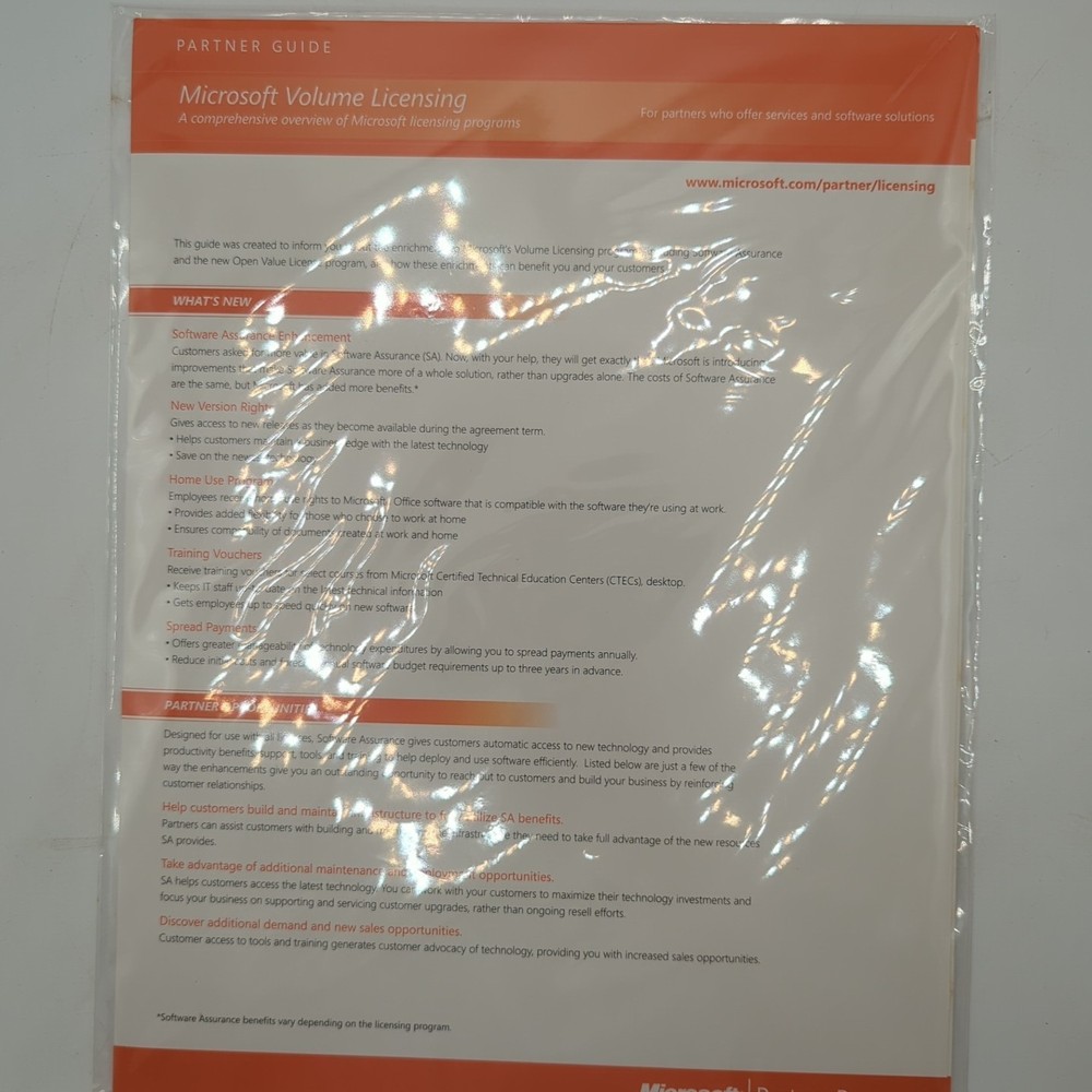 Microsoft Partner Guides 2004-2005 SEALED - CS10