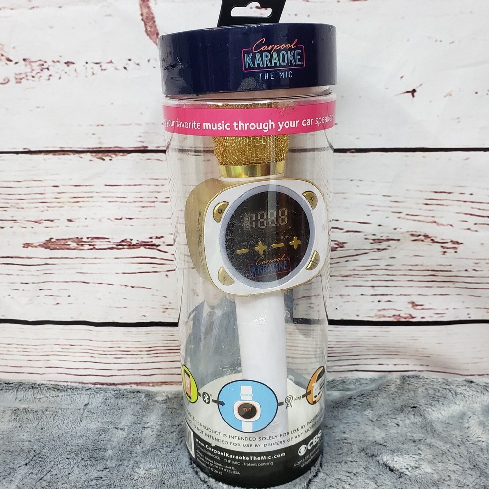 Carpool Karaoke The Mic 1.0 Bluetooth Wireless Karaoke Microphone System