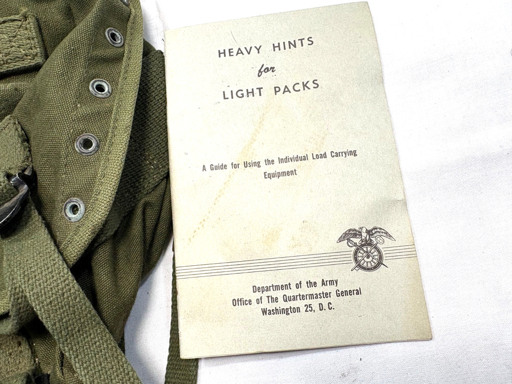 Vietnam Canvas Buttpack M61, Used excellent 1 only 1967 dated
