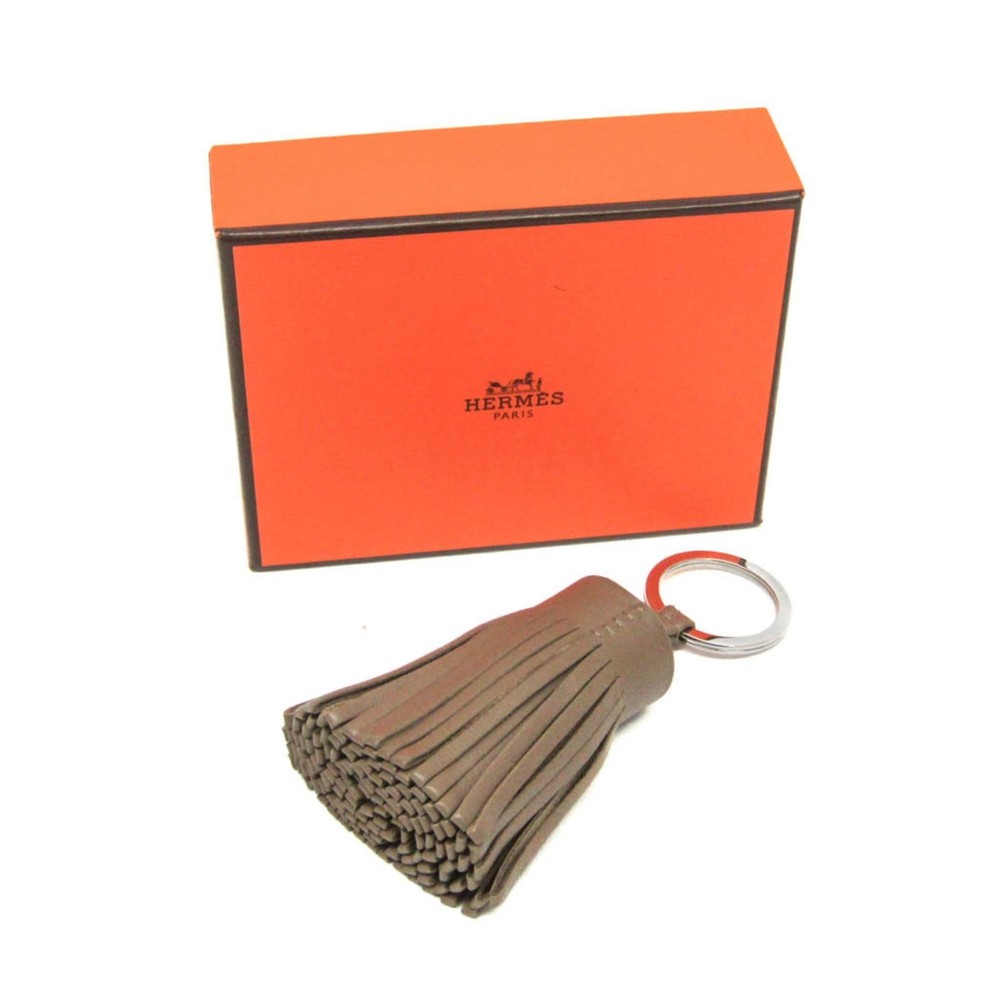 Hermes Carmen Keychain Beige
