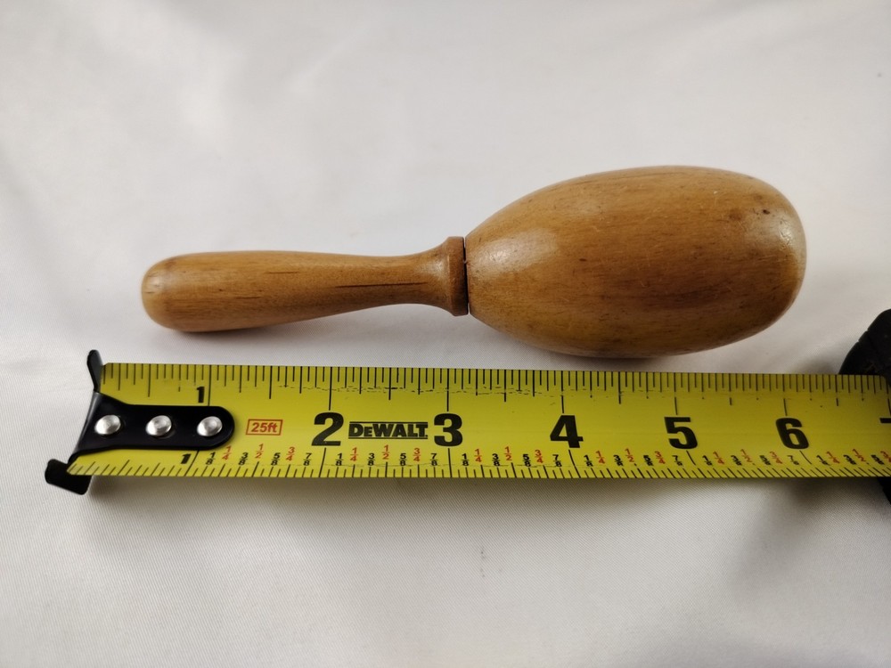 Vintage Wood darning egg Sock Mender 6”