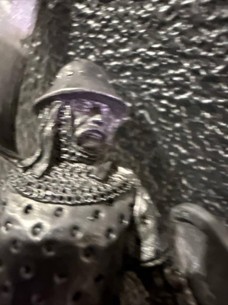 (2) Midevil Metal Statues/Action Figures