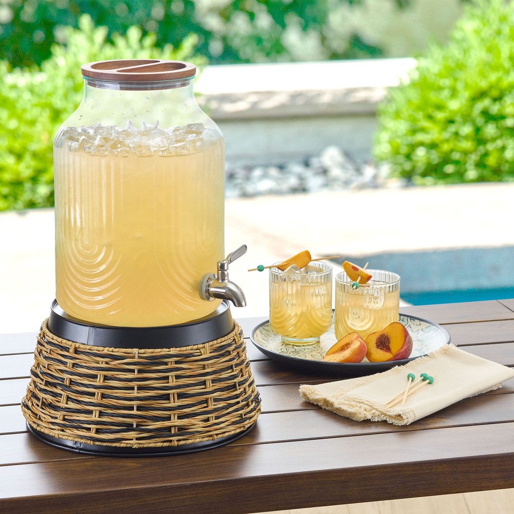 Plastic 2 gal Double Wall Beverage Dispenser