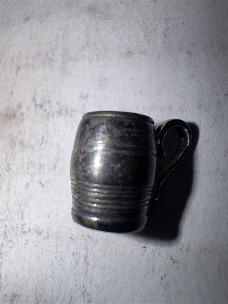 ANTIQUE Sterling SILVER DOLL MINIATURE CUP b75