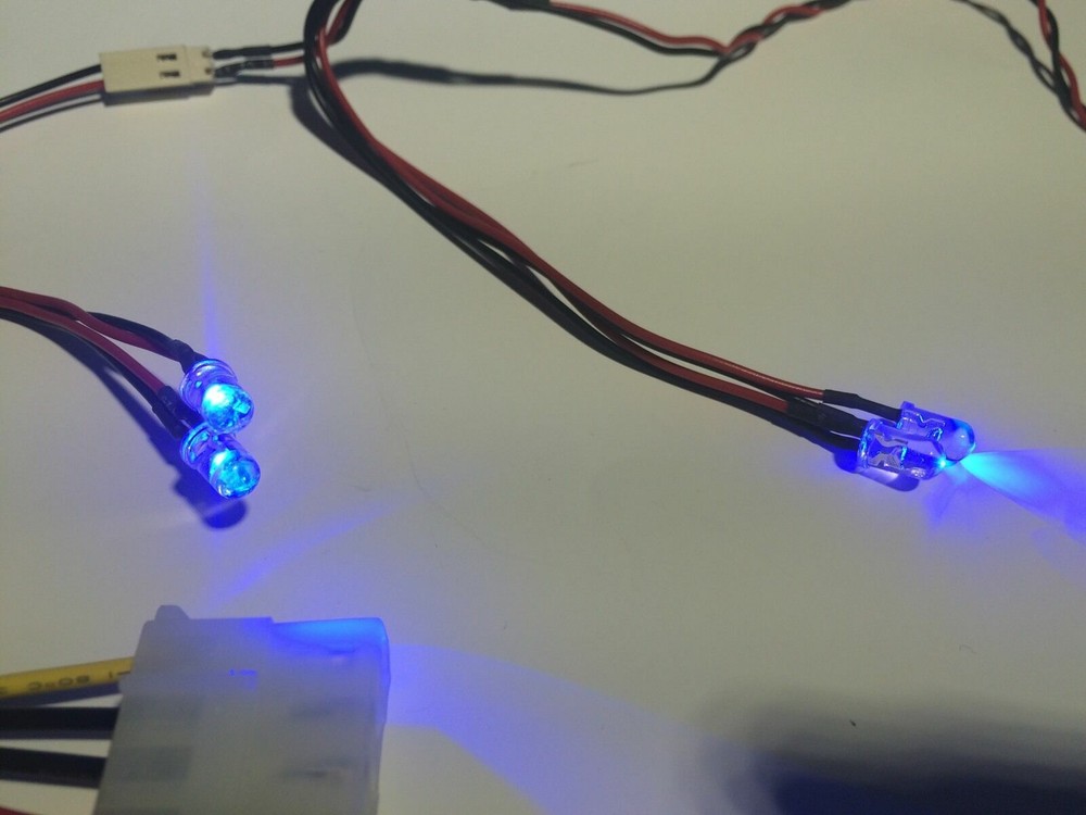 New CPU Thermal Compound Grease/ Paste, Blue LED Light Gaming PC Mod, ON/OFF Kit