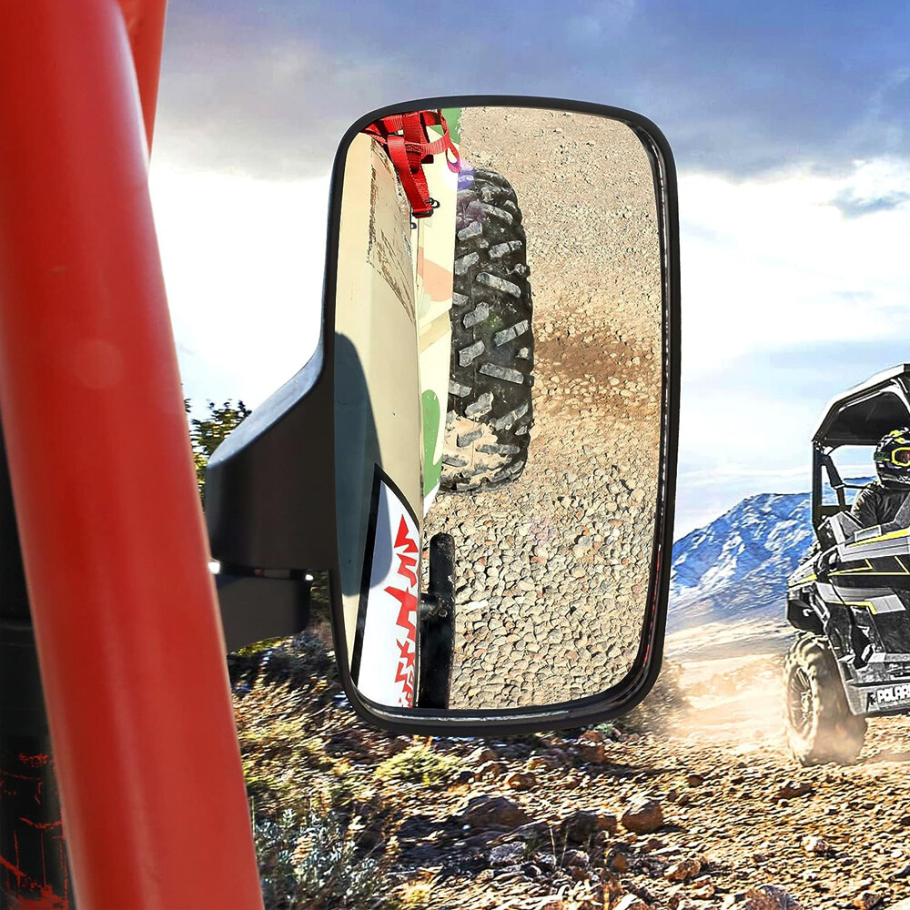 Offroad Rear View Side Mirror Set for ATV UTV Adjustable Driver Passenger