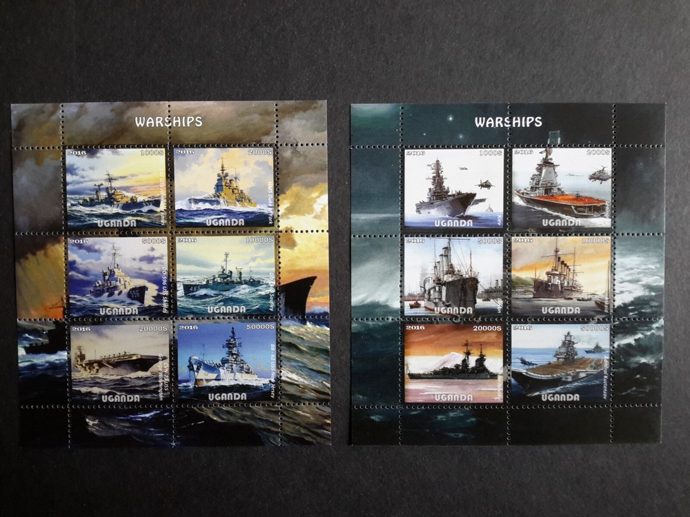stamps UGANDA 2016  War Ships MNH (p)