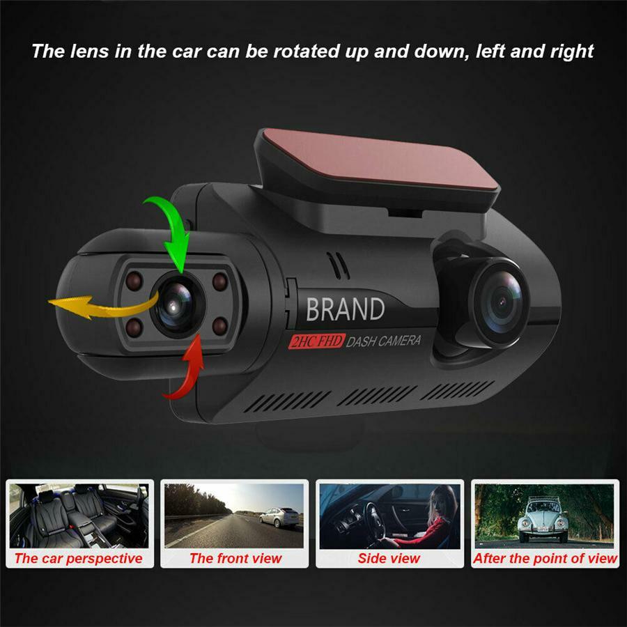 FHD Car Dash Cam DVR Front Inside Camera Night Vision Driving Recorder G-Sensor