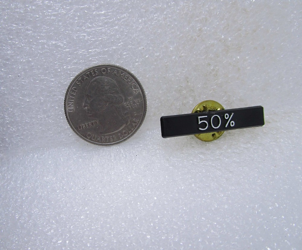 50% Plastic Pin