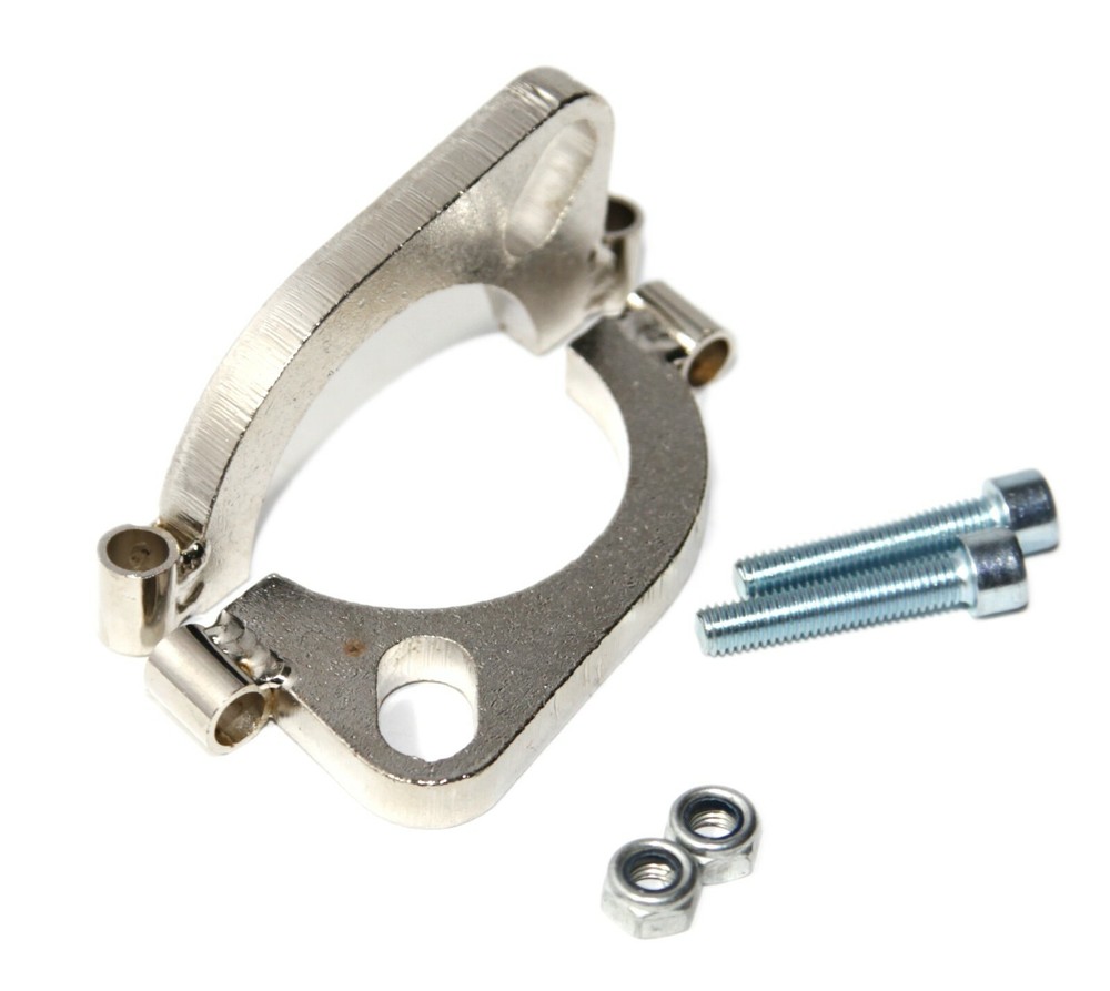 2.5"ID Exhaust Flange Formed Oval Angle Split Mild Steel Repair Replacement