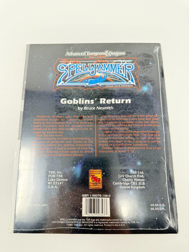 TSR Spelljammer Goblin's Return SEALED NEW 9343 SJS1