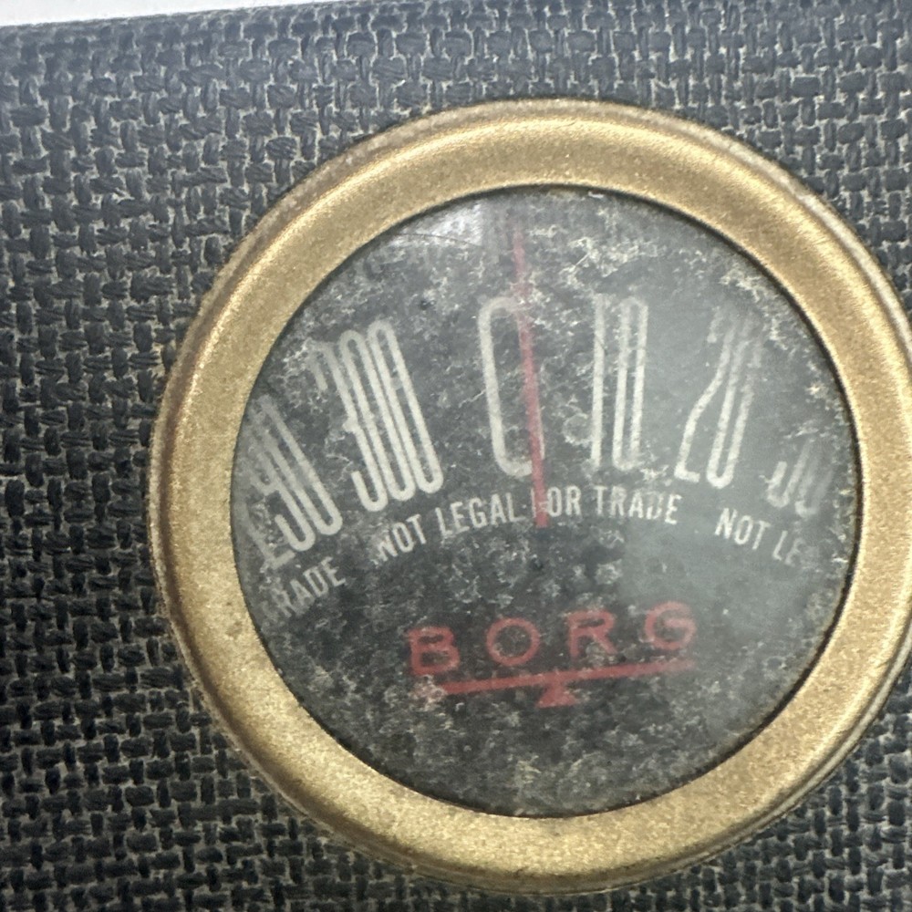 Vintage Black Mid Century BORG Bathroom Scale