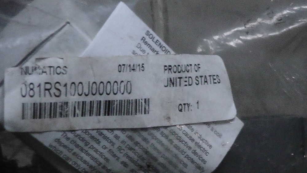 Numatics 081RS100J000000 Replacement Regulator w/ Gauge, New