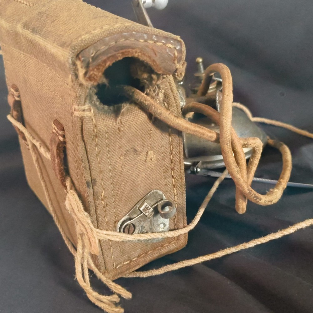 WWII Japanese Army Hand Crank Flashlight Manual Dynamo Light Non-Working