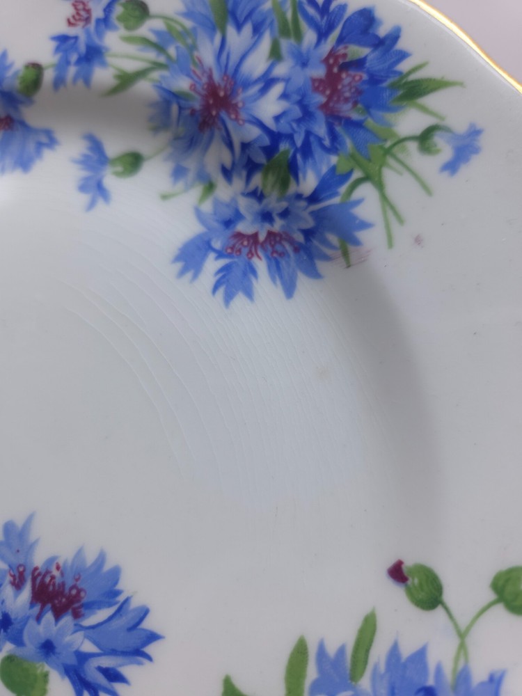Vintage Hammersley Cornflower Cake Stand Plate (No handle)
