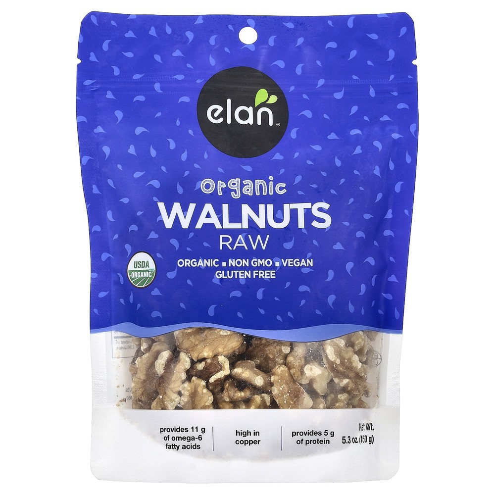 Organic Walnuts, Raw, 5.3 oz (150 g)