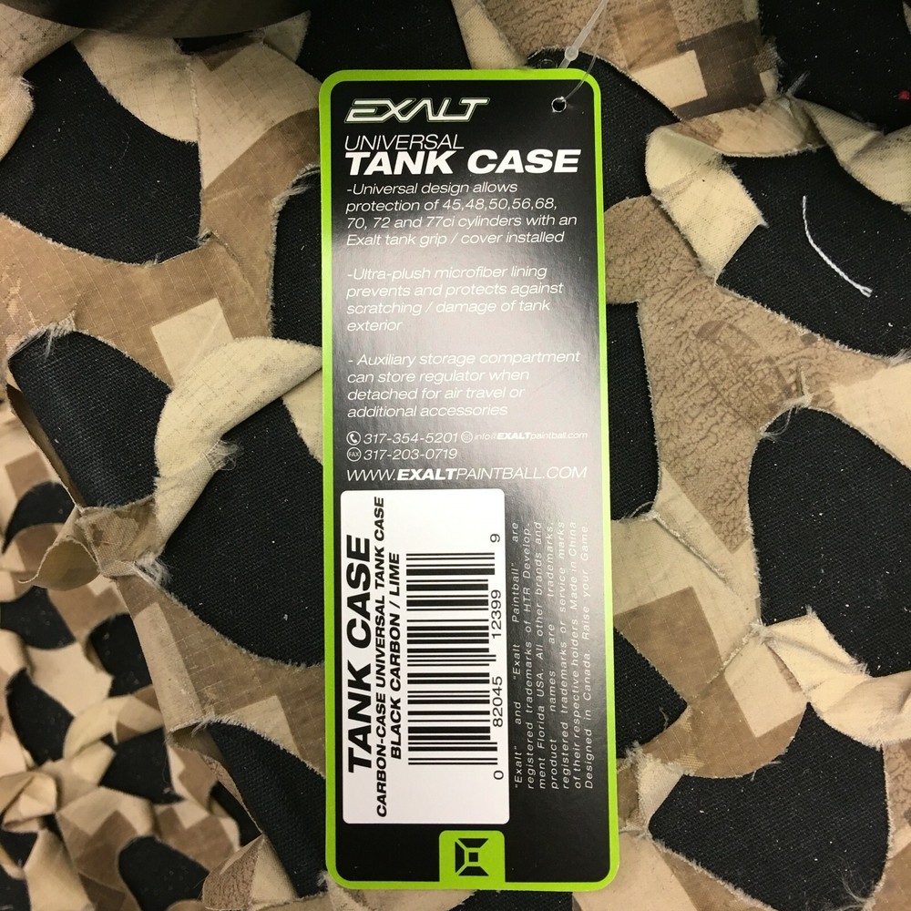NEW Exalt Universal Carbon Tank Case - Black