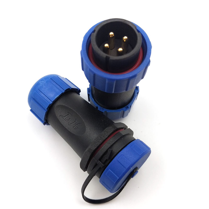 SP21 4Pin Waterproof Power Connector Plug Socket IP67,LED Light Cable Connector