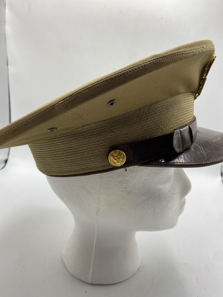 Original WWII US Army Officer’s Visor Cap Uniform Hat