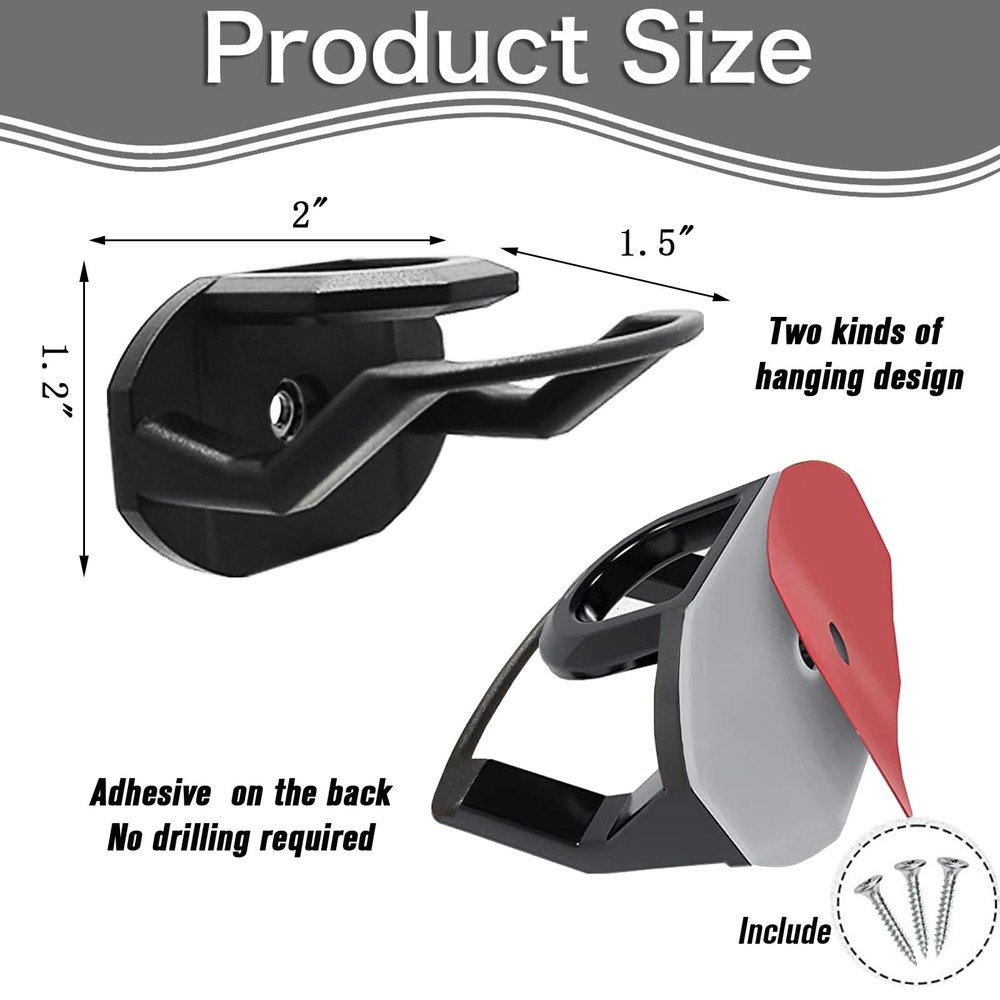 24pc Baseball Hat Rack Wall Mount Super Strong Hat Rack Display Hooks for