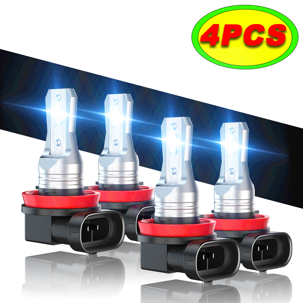 For Chevy Malibu 2004-2012 4PC LED Headlight Bulbs High&Low Beam Combo Kit 6000K