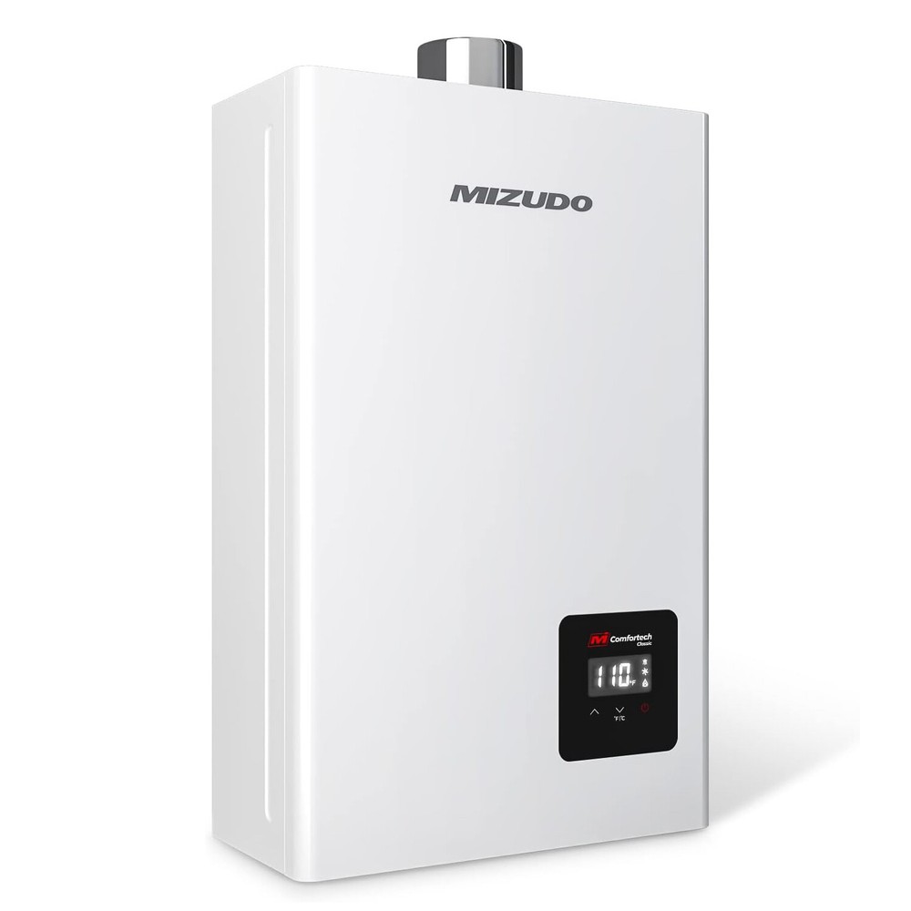 MIZUDO 3.6GPM Tankless Natural Gas Water Heater Instant Hot Water Boiler Indoor