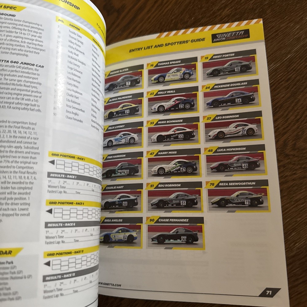 British GT Programme - April 2023 - Oulton Park - Pre owned