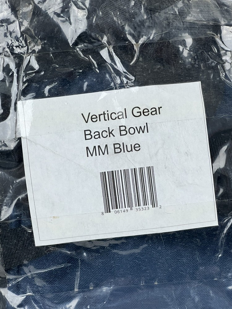 Vertical Gear Back Bowl 35 Pack, Men's Medium, Blue