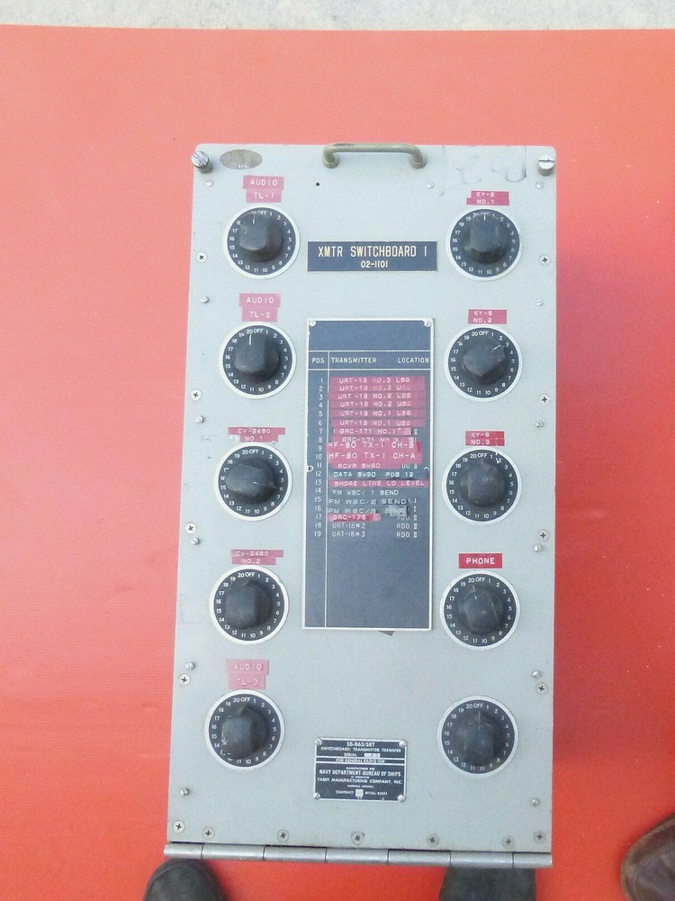 SB-863/SRT  SWITCHBOARD  FOR  SELECTING   TRANSMITTERS ABOARD  US NAVAL SHIPS