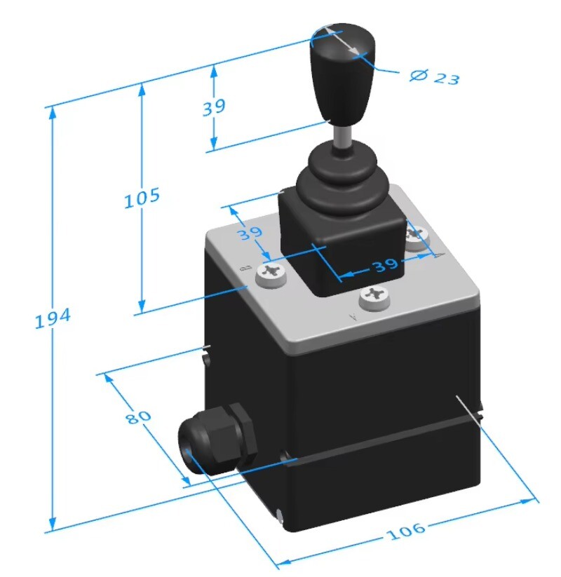 Replace Joystick Controller 155B4212 Mainly for Proportional Valve Control