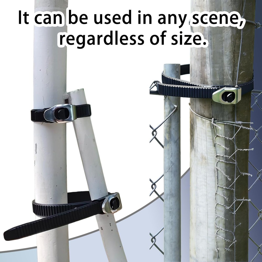 Heavy Duty Reusable Ratchet Zip Ties, 12 & 20 Inch Adjustable Locking Cable T...