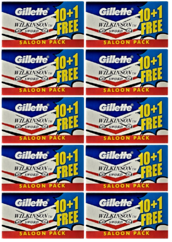 100 Gillette wilkinson sword DE double edge razor blades |Tracking Code Provided