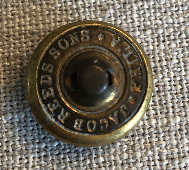 Original Vintage button: EARLY EAGLE--JACOB REED'S SONS phila back c. 1880