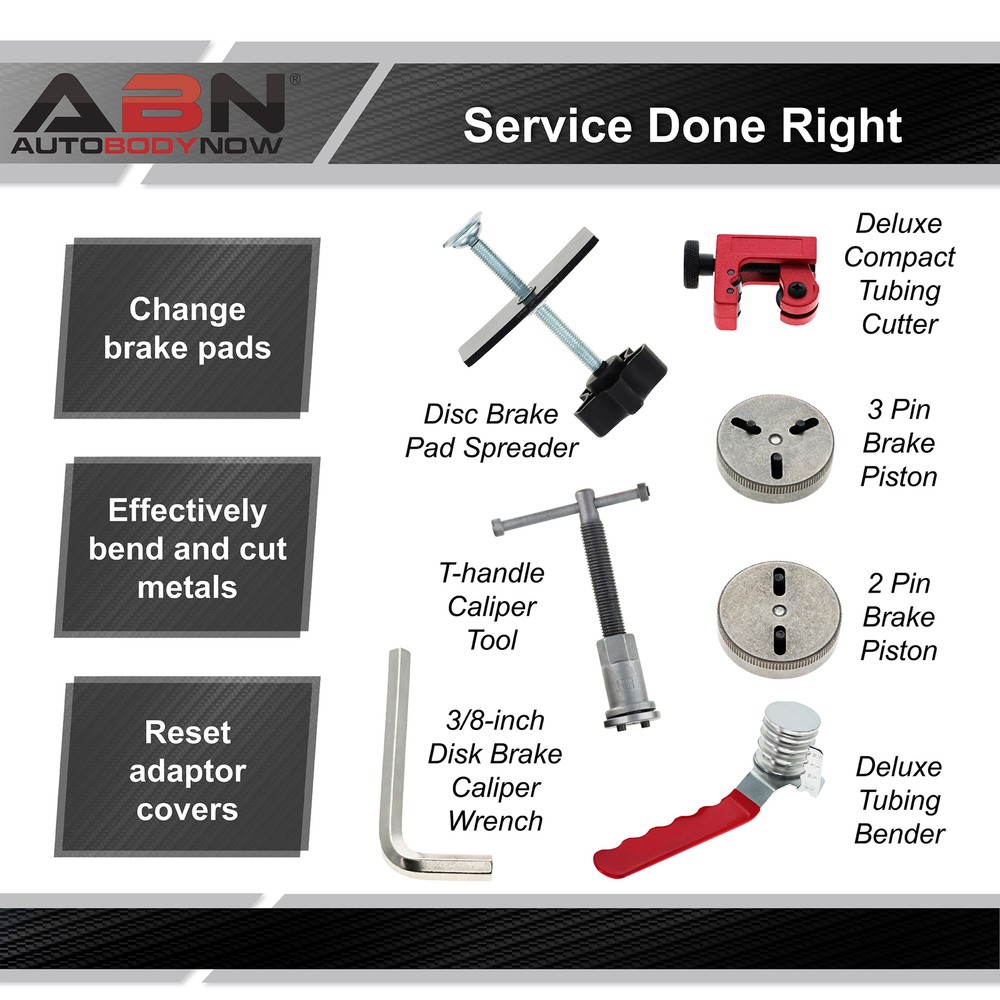 ABN Disc Brake Service Set - 32pc Disc Brake Caliper Compression Tool Set