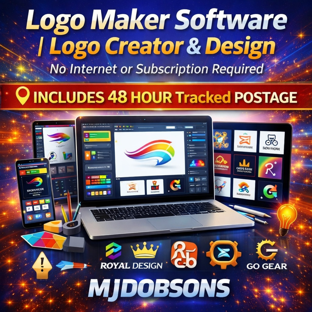 Logo Maker Software DVD | Logo Creator & Design No Internet or Subscription