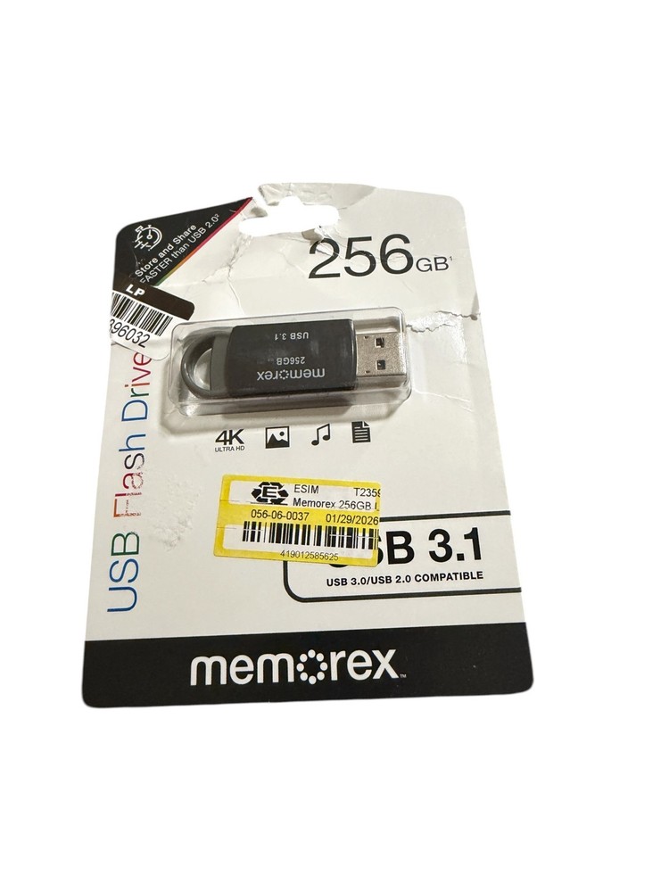 Memorex 256GB USB 3.1 – Black