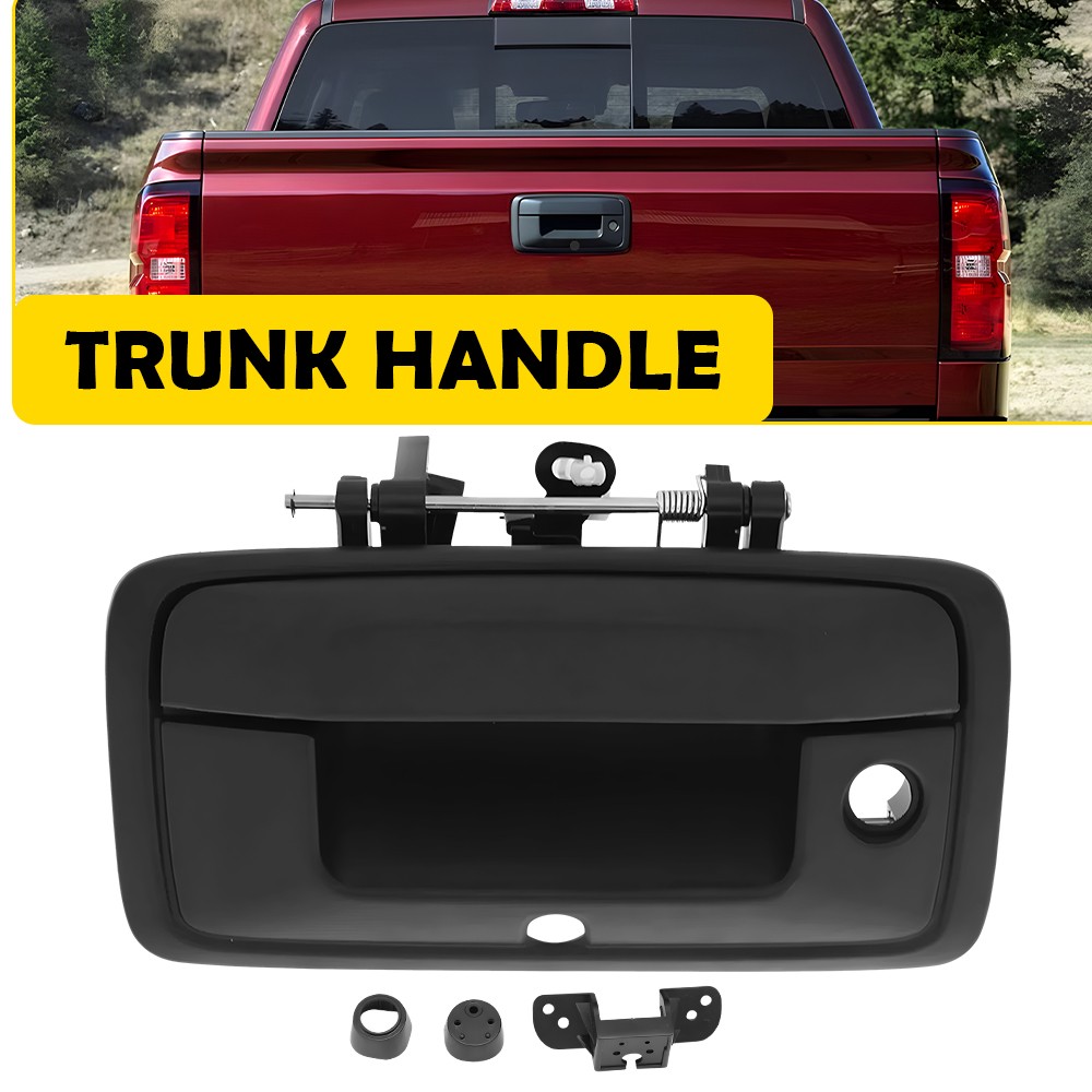Tailgate Handle w/ Camera Hole for Black 2014-2015 Silverado Sierra 1500 2500 EA