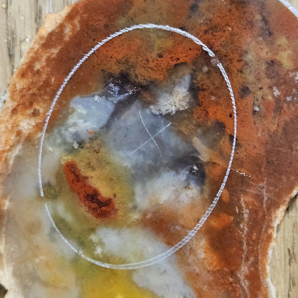 Rainbow Ridge Ledge Jasper Agate California 64 Grams