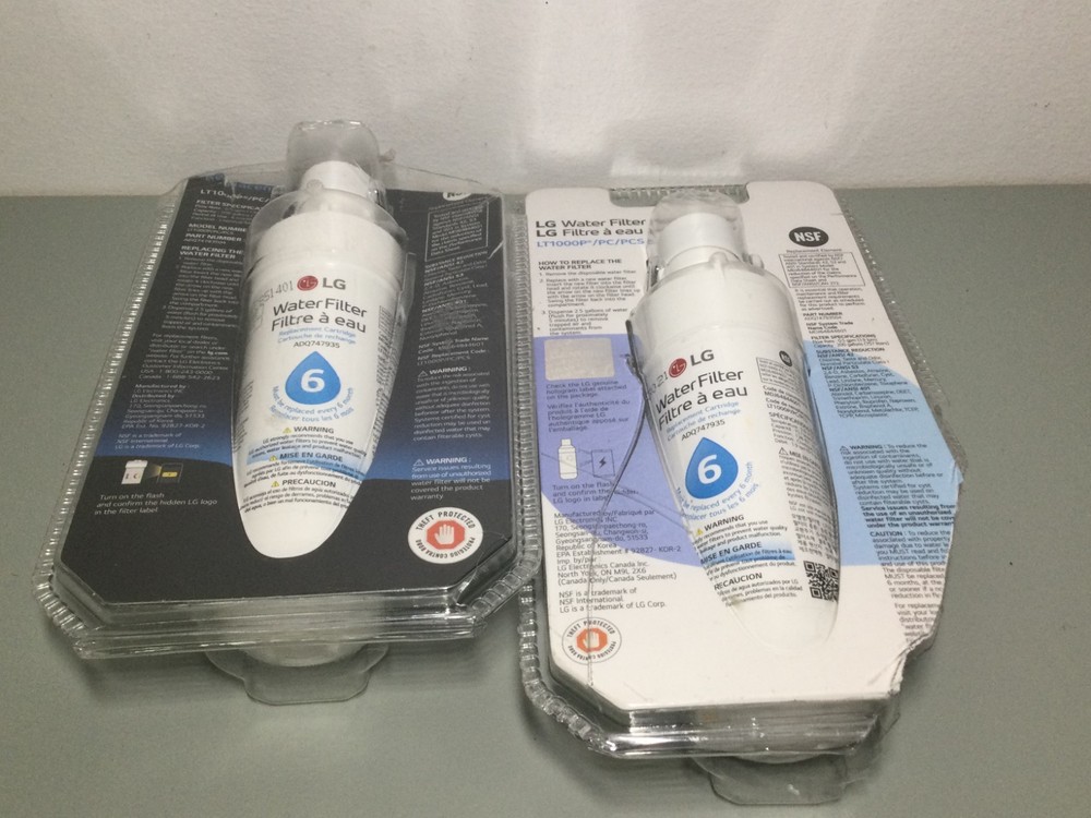 2 PK LG LT1000P/PC/PCS ADQ747935, Refrigerator Water Filter (damage package)