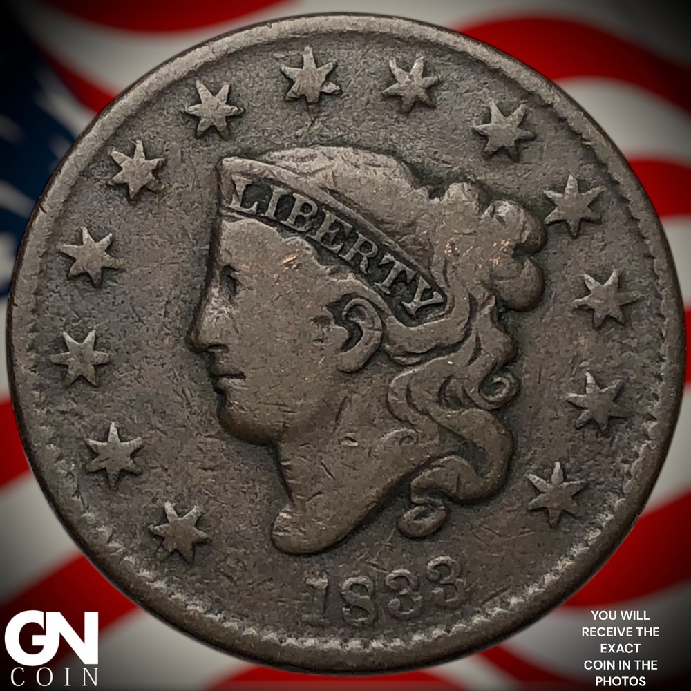 1833 Coronet Head Large Cent Z0959