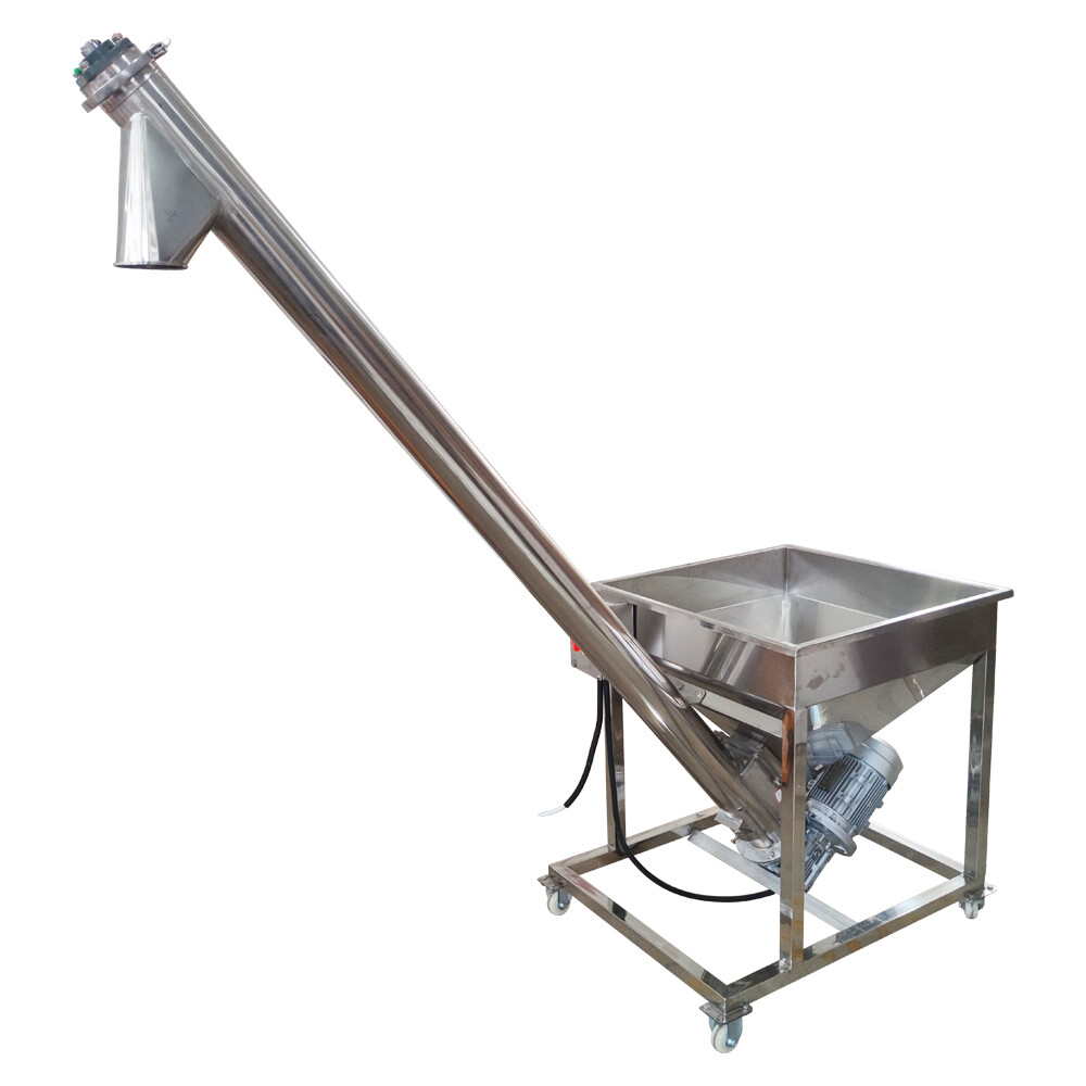 Automatic Screw Elevator Particle Spiral Feeding Machine Stainless Steel