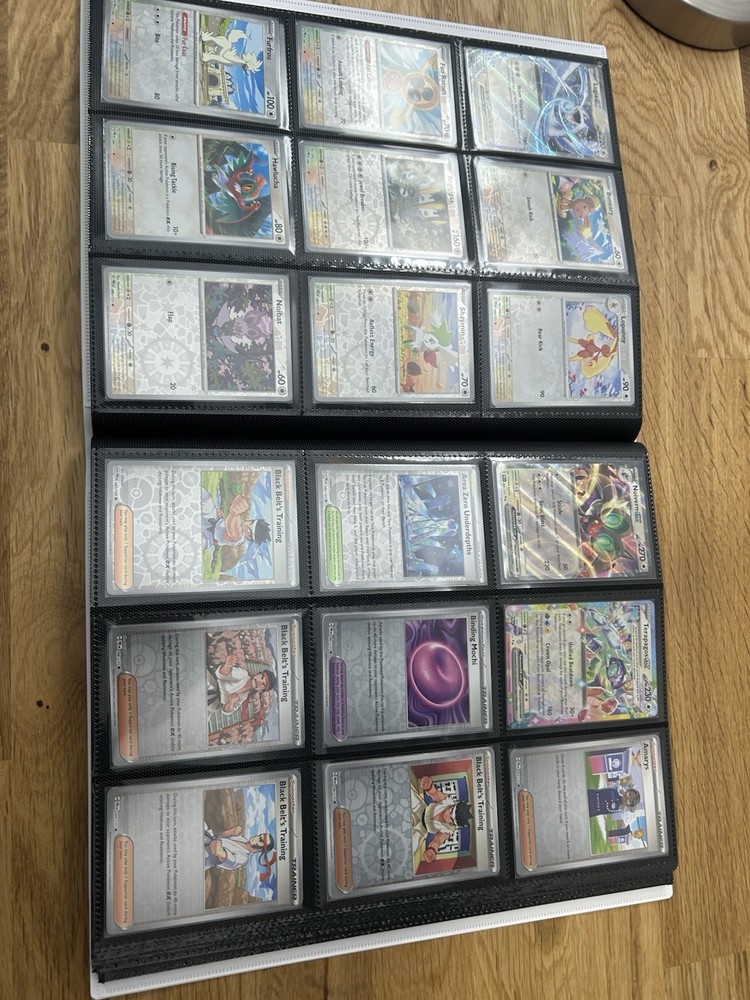 Prismatic Evolutions Complete Master Base Set, Reverse Holo, EX A-Spec W/ Binder