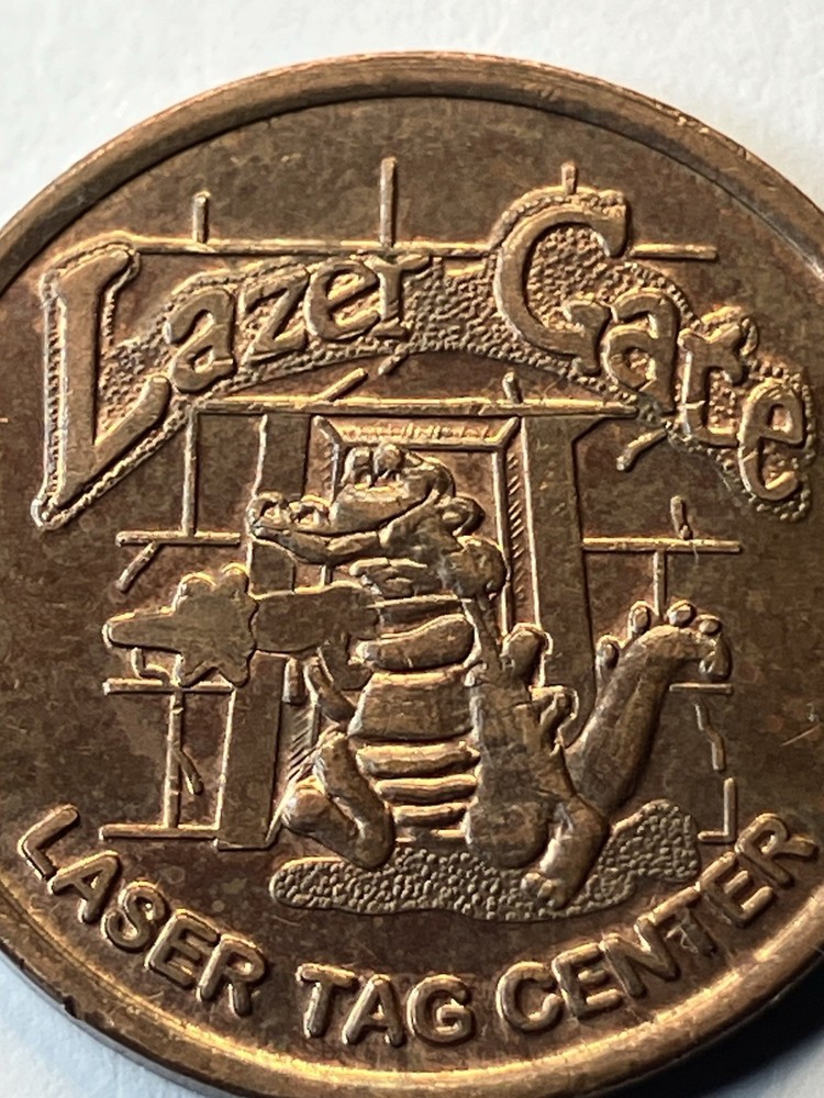 Lazer Gate Arcade Laser Tag Token Alligator #uL1