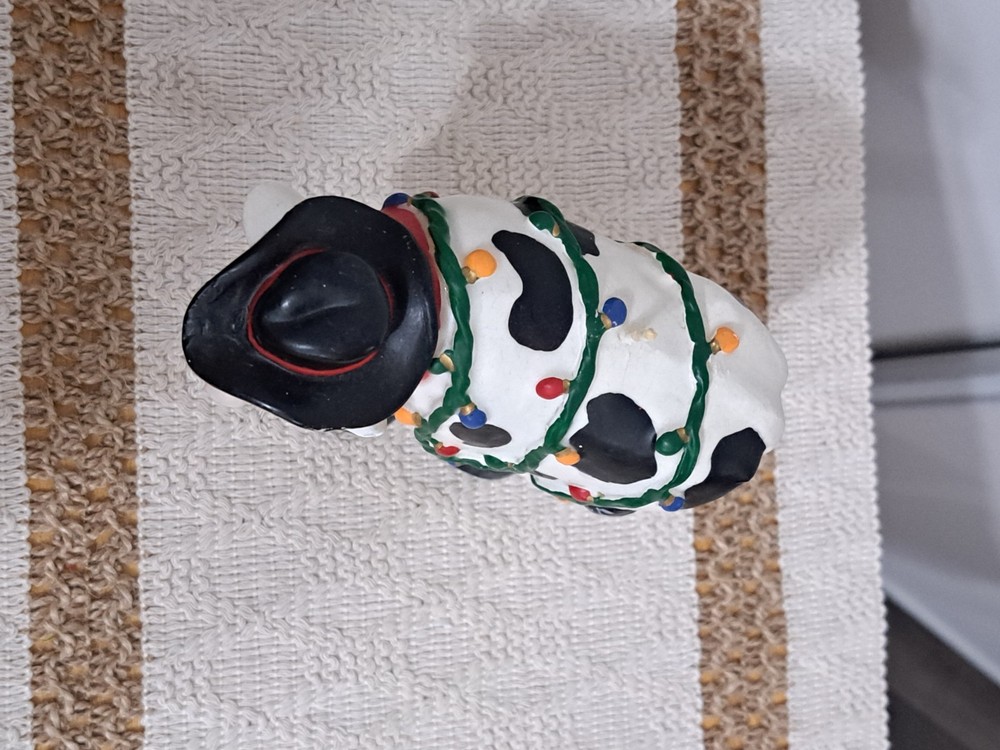 Christmas "Cowboy" Cow Candle