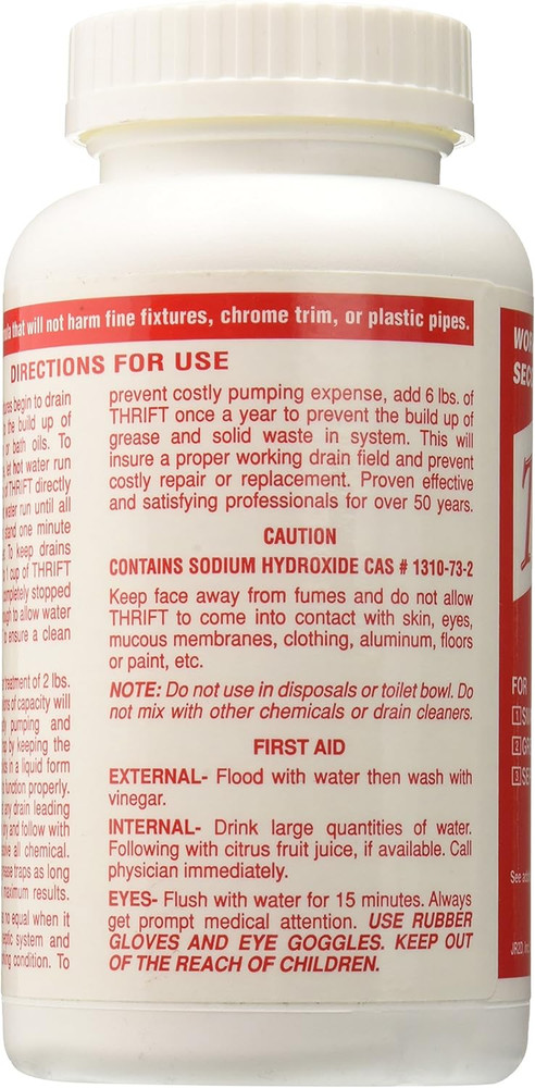 T-100 Alkaline Based 1-Pound Granular Drain Cleaner,Red