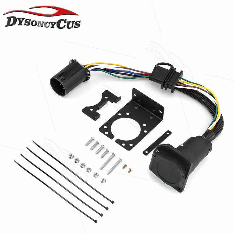 For Chevy Silverado 1500 2500 7 Way Trailer Wiring Harness 4 Way Flat Plug Kit