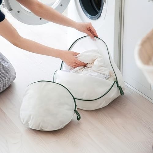 Round Reversible Laundry Net, 2-Size Mesh Laundry Bag Set, Fine Mesh Wash