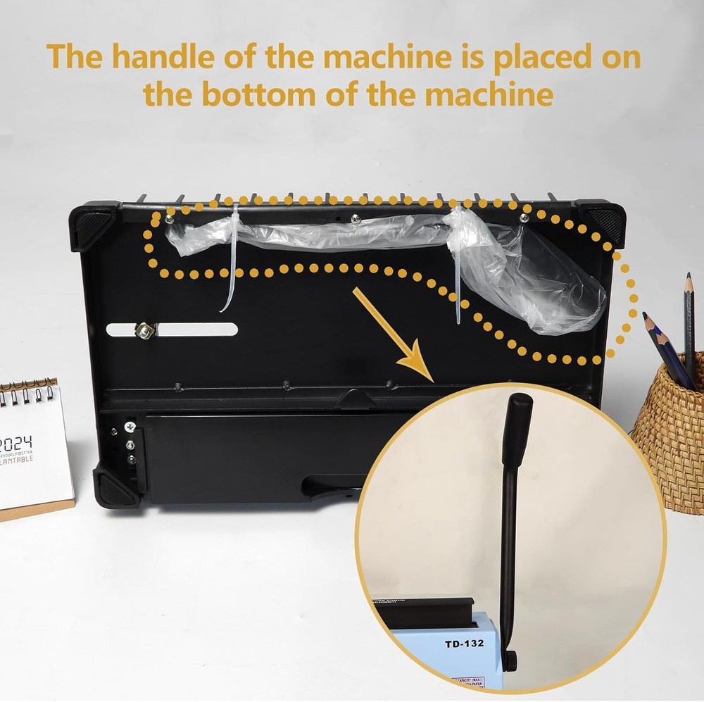 Wire Binding Machine, 32-Hole Spiral Coil Binder, 3:1 Pitch, Punches 12 Sheet...